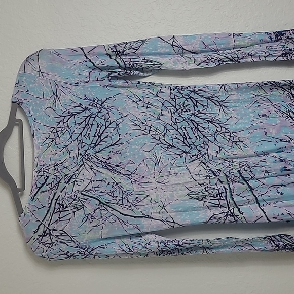 BCBG Winter Forest Printed Fitted Dress Size M - Picture 5 of 6